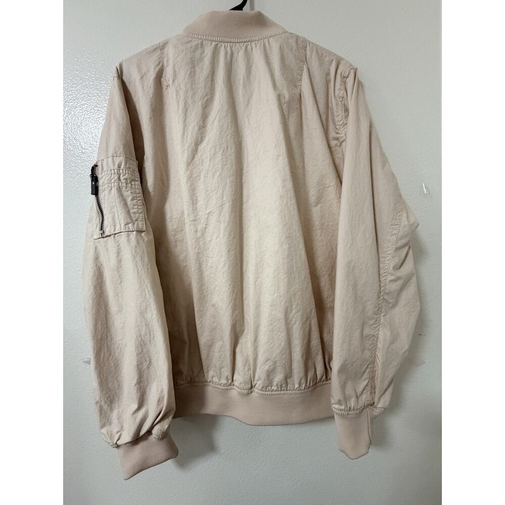 Buffalo David Bitton Bomber Jacket Womens Large Pale Light Pink Full Zip - Picture 8 of 11